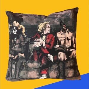Decorative pillow inspired by Beetlejuice